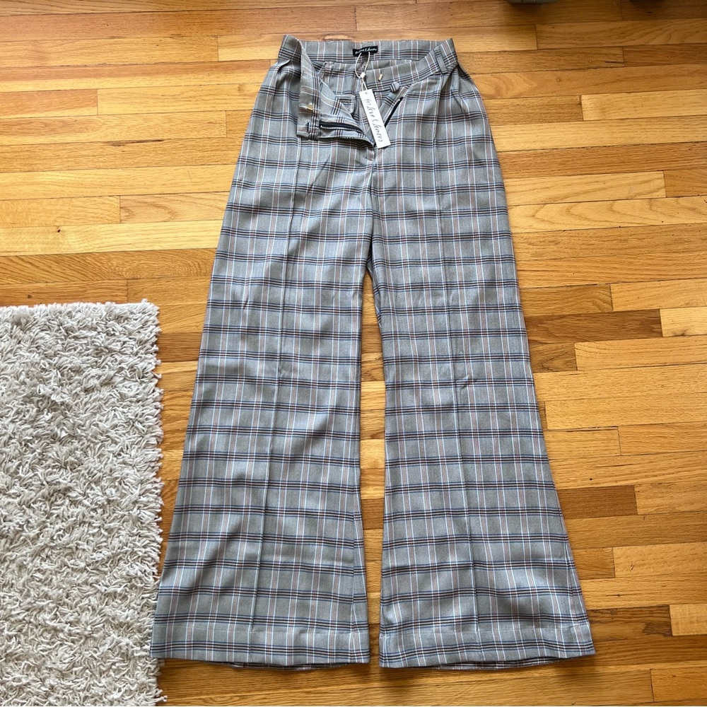 For Love and Lemons plaid trousers